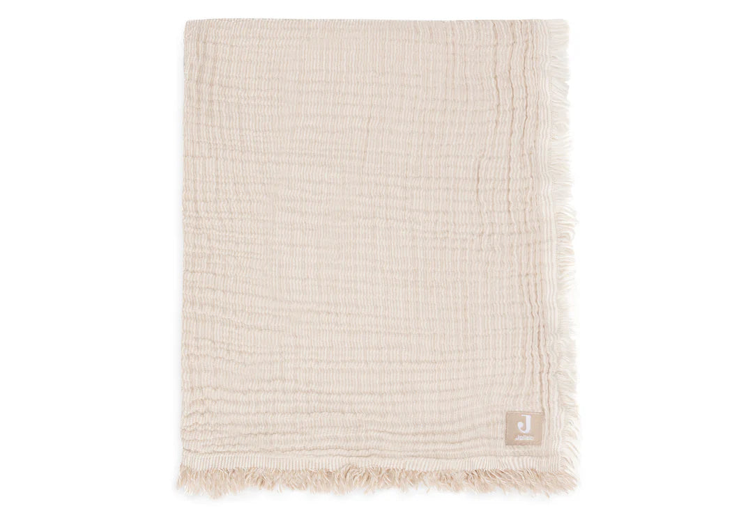 Batanije për Djep – Muslin me Thekë Stripe