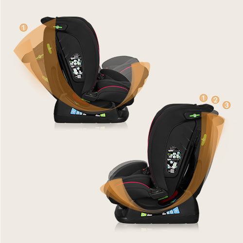 Lionelo Aart i‑Size Black Carbon Red
