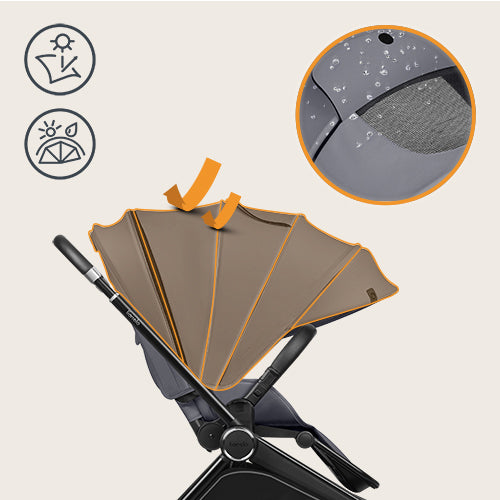 Lionelo Mika Plus 3‑in‑1 – Black Onyx