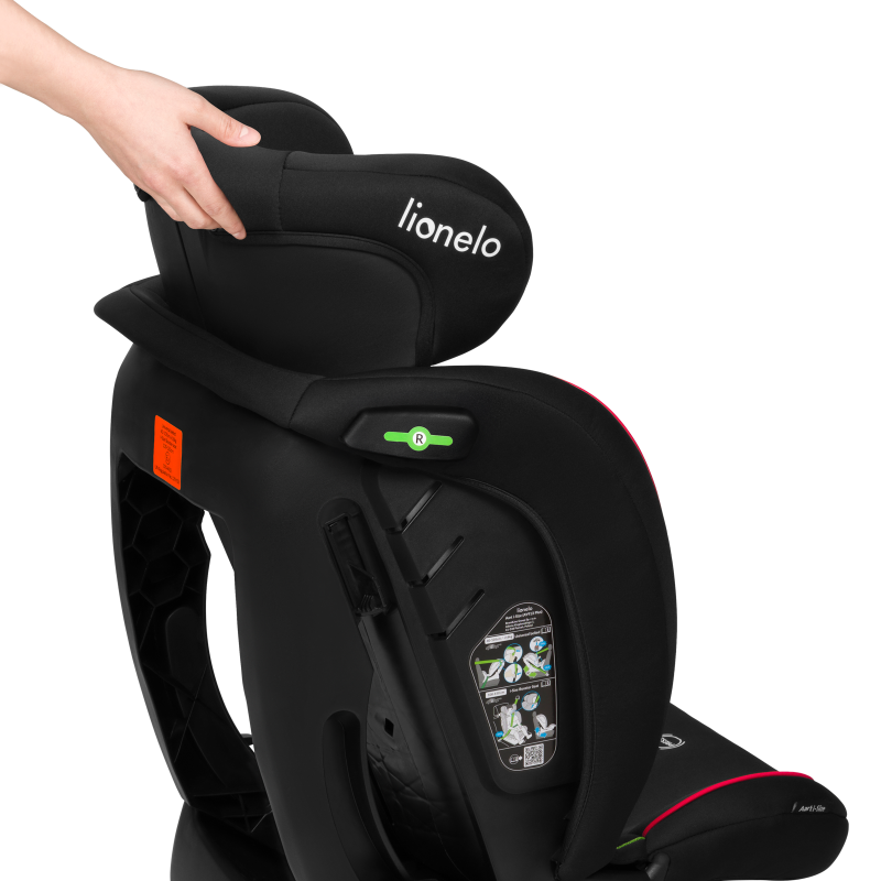 Lionelo Aart i‑Size Black Carbon Red