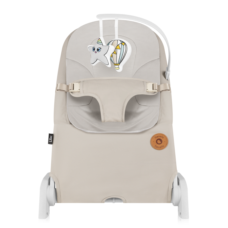 Lionelo Lilac Beige Sand – Rocker‑Recliner për fëmijë