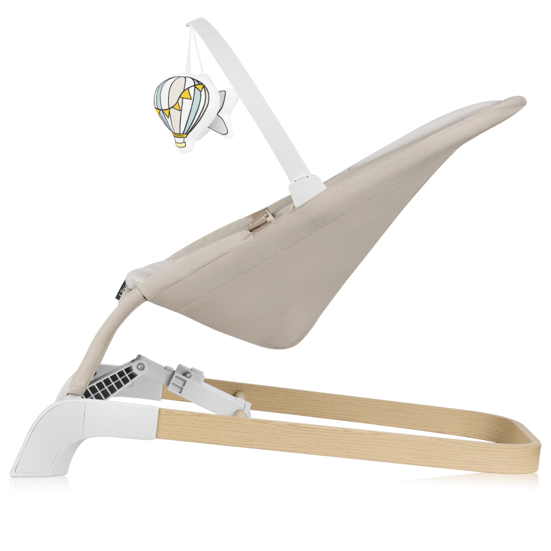 Lionelo Lilac Beige Sand – Rocker‑Recliner për fëmijë