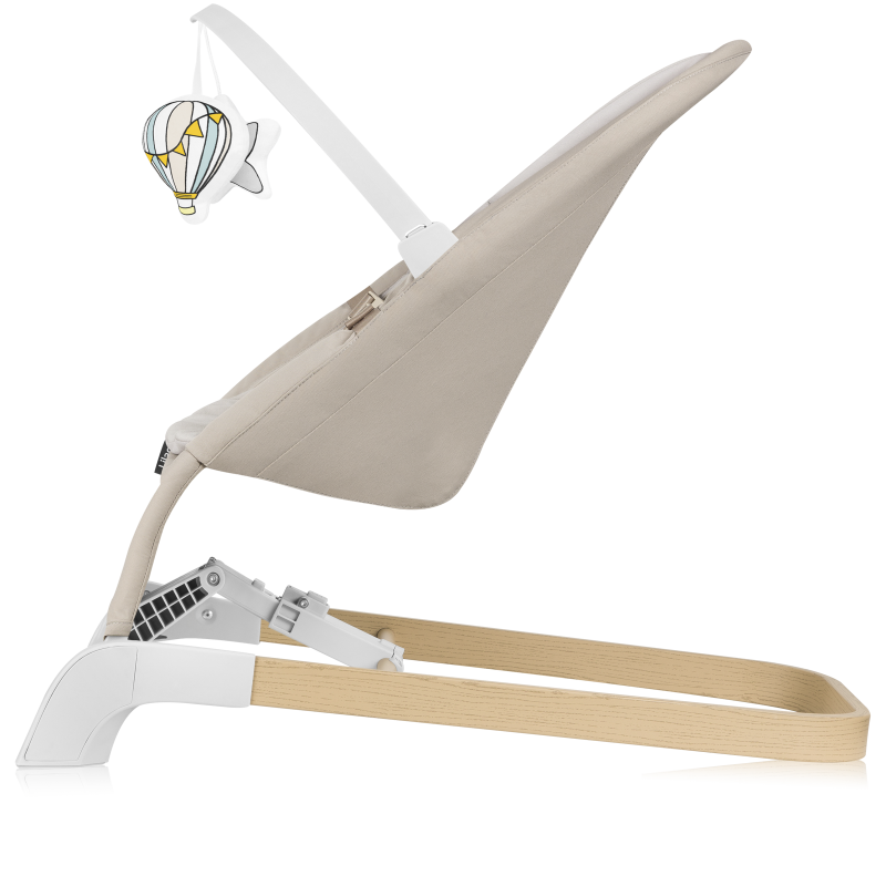 Lionelo Lilac Beige Sand – Rocker‑Recliner për fëmijë