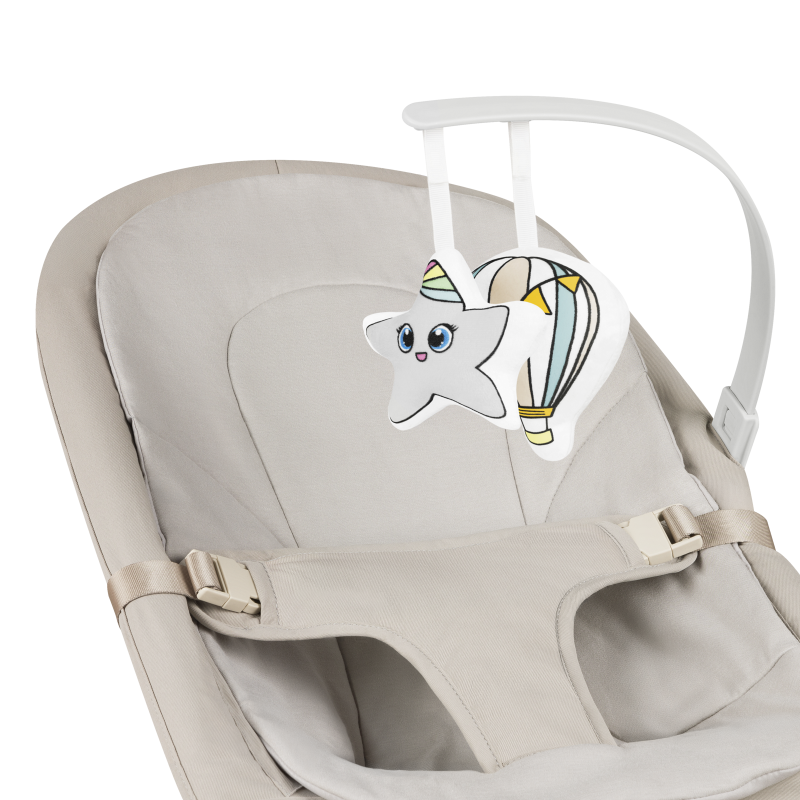 Lionelo Lilac Beige Sand – Rocker‑Recliner për fëmijë