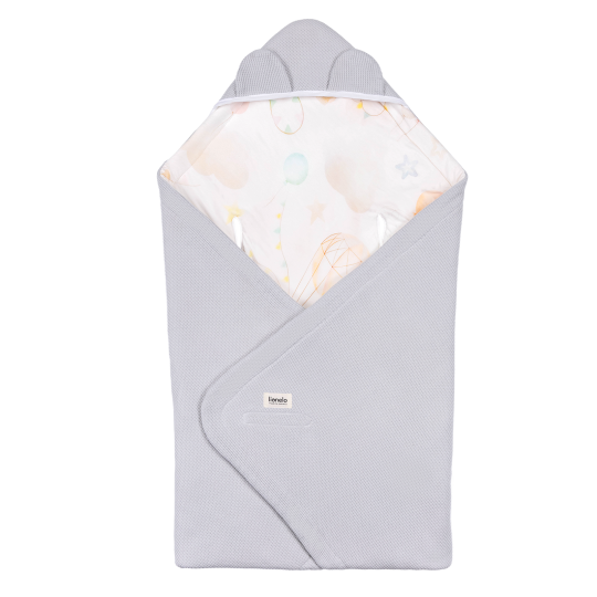 Lionelo Travel Swaddle Blanket Beige Magnolia – Warming Wrap për karrocë
