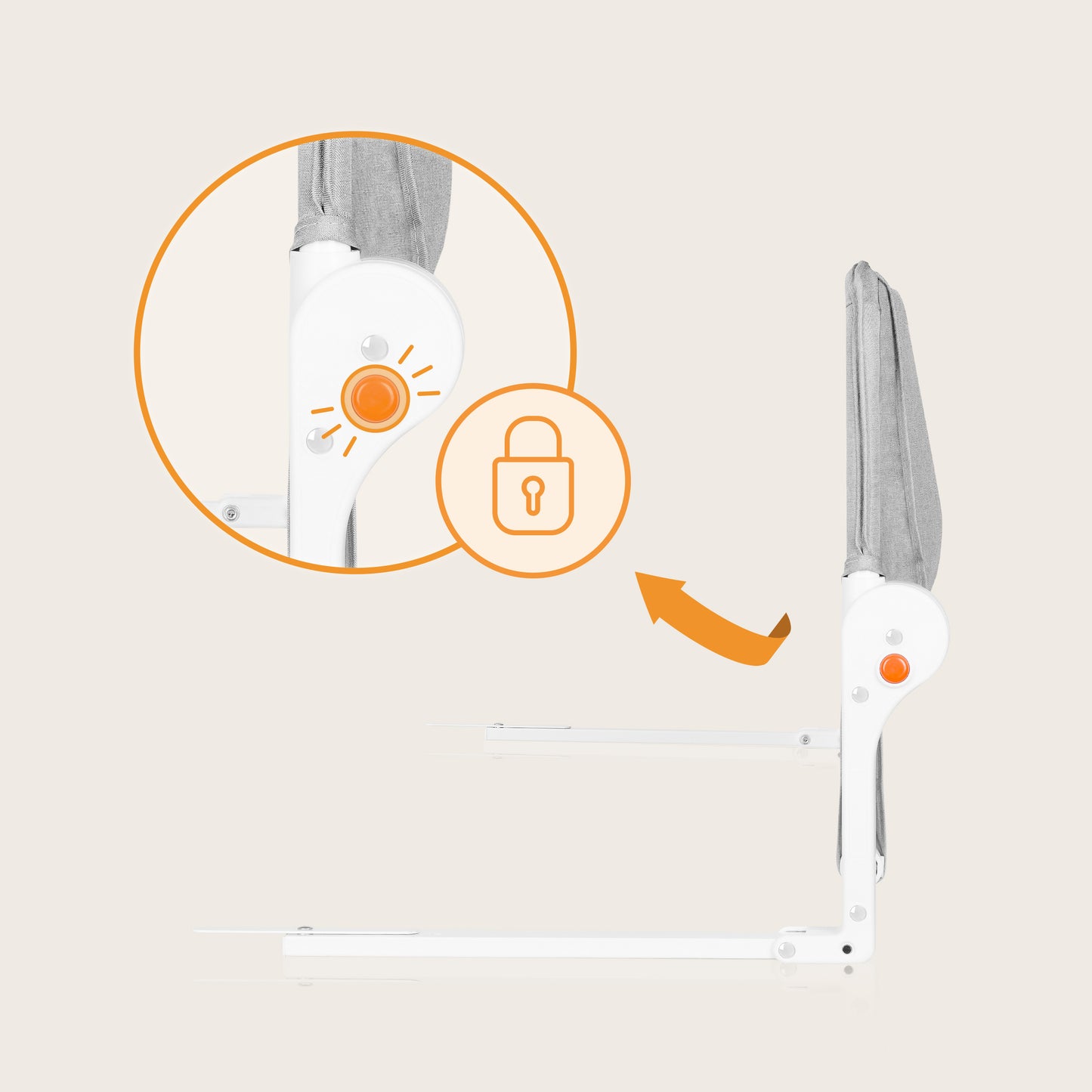 Lionelo Eva FIX mbrojtëse sigurie për krevat