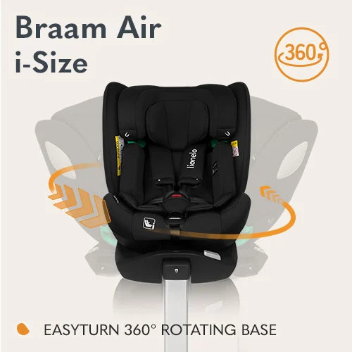 Lionelo Braam Air i‑Size Black Carbon