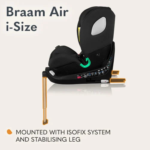 Lionelo Braam Air i‑Size Black Carbon