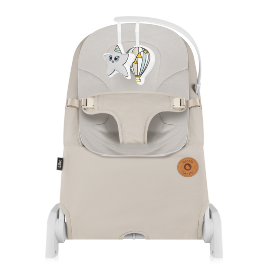Lionelo Lilac Beige Sand – Rocker‑Recliner për fëmijë