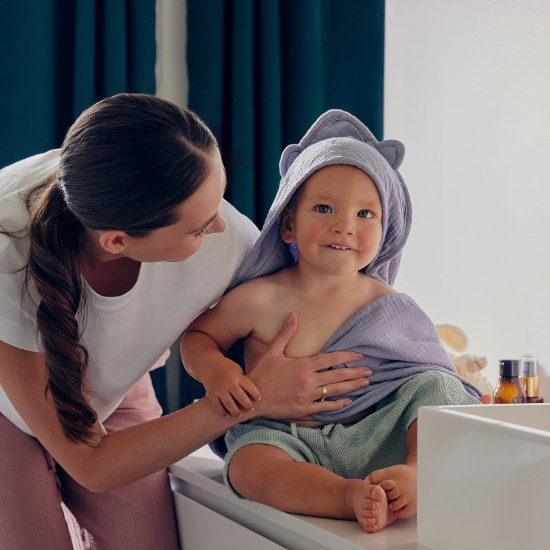 Lionelo Muslin Hooded Towel Beige Cappuccino