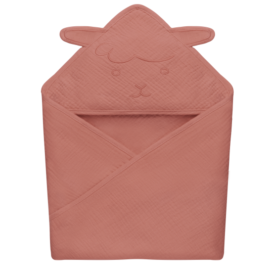 Lionelo Muslin Hooded Towel Beige Cappuccino