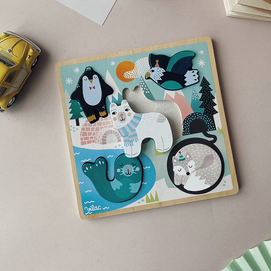 Puzzle prek dhe ndjej LED